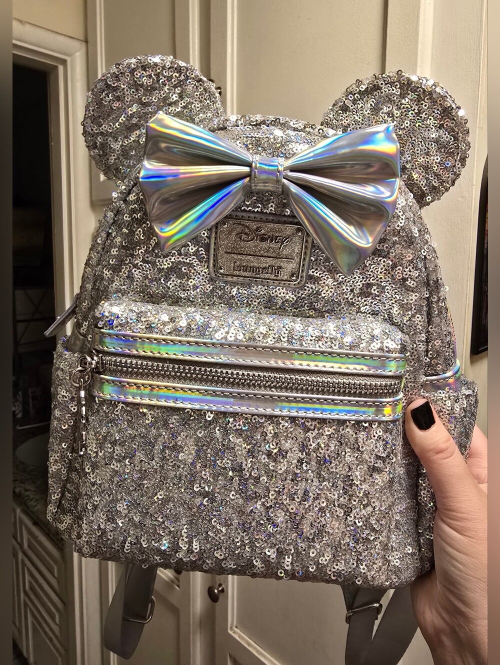 Loungefly Silver Sequins New With Tags